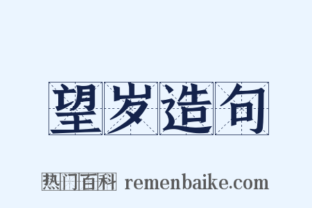望岁造句是什么意思的图片